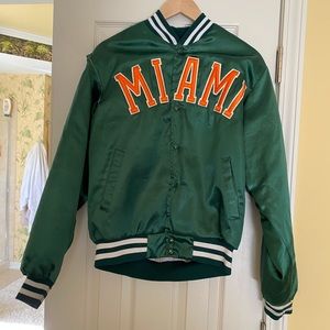 Vintage University of Miami Swingster bomber jacket